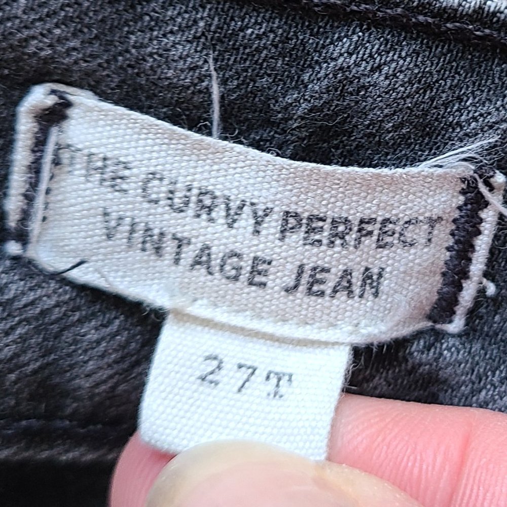 MADEWELL THE CURVY PERFECT VINTAGE JEANS high waist stretch ankle sz 27T - Picture 7 of 7